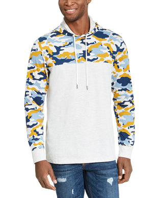 American Rag Men's Camo Blocked HoodieBeigekhaki Size Small