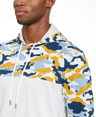 American Rag Men's Camo Blocked HoodieBeigekhaki Size Small