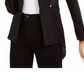 INC International Concepts Women's Lace Peplum Blazer Black Size Medium