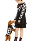 Charter Club Big Girls Buffalo Check Family Sweater Black Size Medium