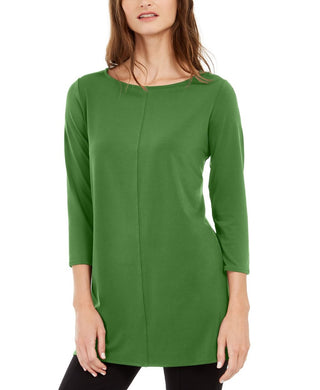 Alfani Women's 3/4 Sleeve Tunic Green Size Large