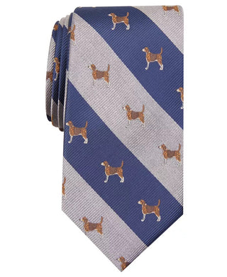 Club Room Men's Classic Beagle Stripe Tie Navy Size Regular