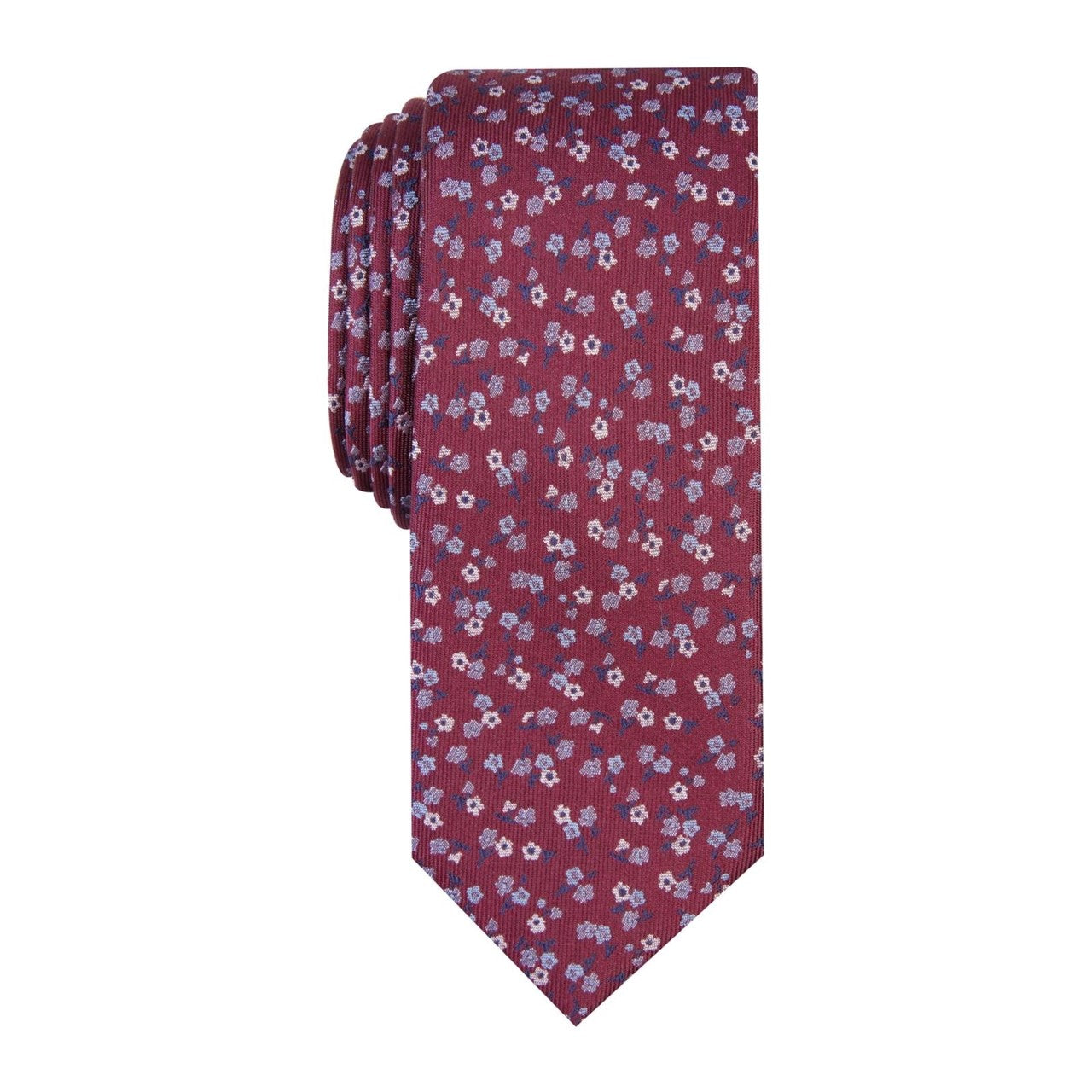 Bar III Men's Penrose Skinny Floral Tie Blue Size Regular