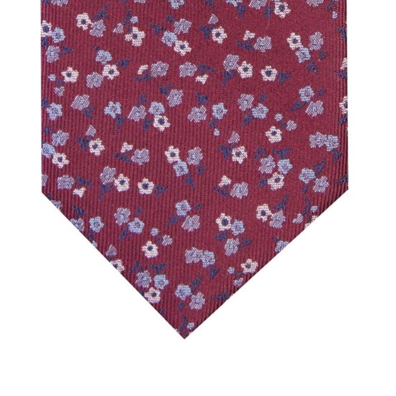 Bar III Men's Penrose Skinny Floral Tie Wine Size Regular