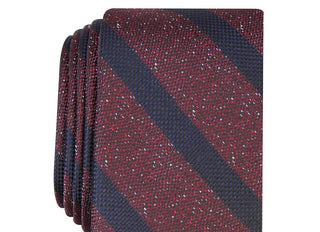 Bar III Men's Hayden Stripe Tie Red Size Regular