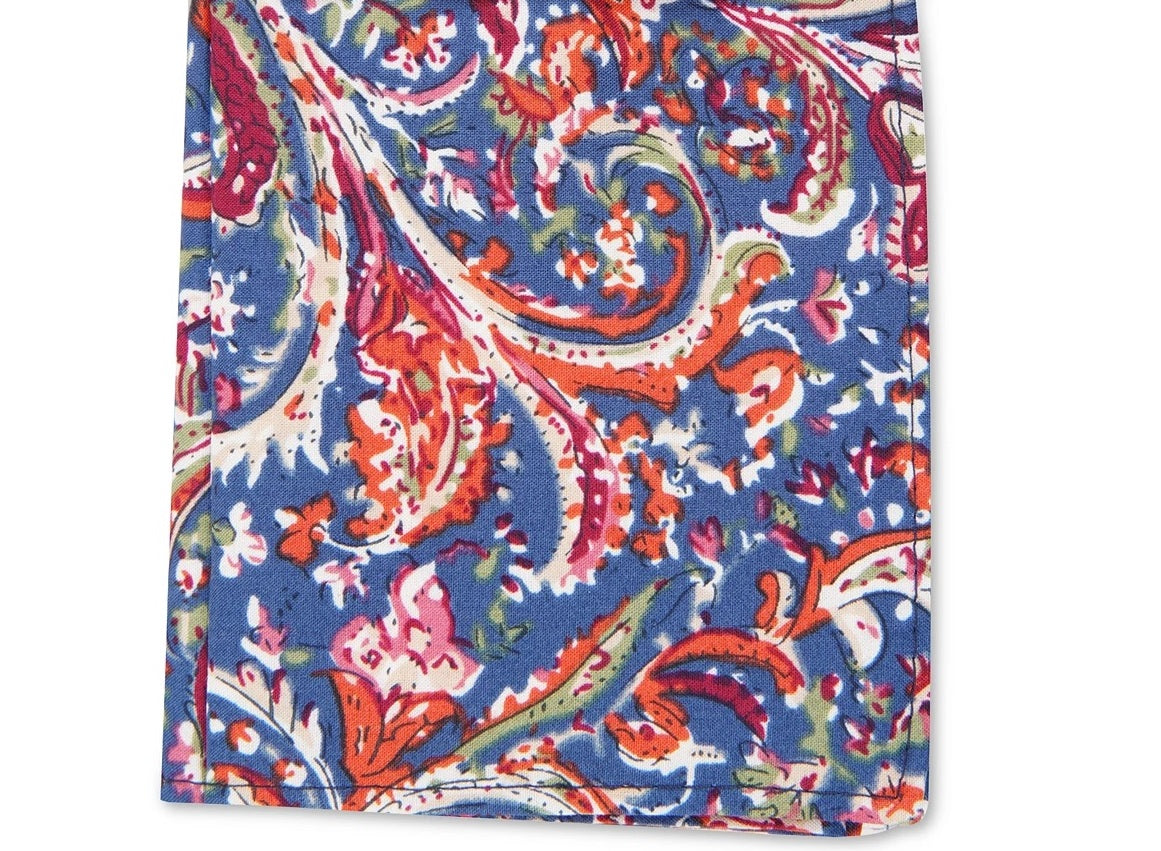 Bar III Men's Mesa Paisley Pocket Square Navy Size Regular