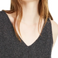 Bar III Women's Glitter Sleeveless Top Black Size Small