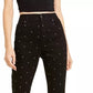 Bar III Women's Studded Skinny Ankle Pants Black Size 0