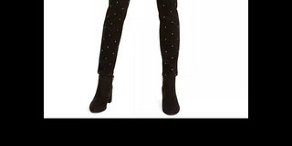 Bar III Women's Studded Skinny Ankle Pants Black Size 0