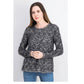 Style & Co Women's Marled Eyelash-Texture Sweater Black Size Extra Large