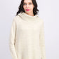 Style & Co Women's Lurex Cowl-Neck Sweater Beige Size Medium