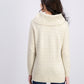 Style & Co Women's Lurex Cowl-Neck Sweater Beige Size Medium