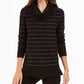 Style & Co Women's Lurex Cowl Neck Sweater Black Size X-Small