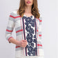 Charter Club Women's Mixed-Print V-Neck Tunic White Size Extra Large