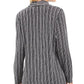 JM Collection Women's Metallic Layered-Look Top  Black Size X-Small