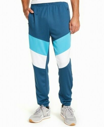 Ideology Men's Colorblocked Track Pants Turq/Aqua Size Extra Large