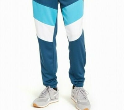 Ideology Men's Colorblocked Track Pants Turq/Aqua Size Extra Large