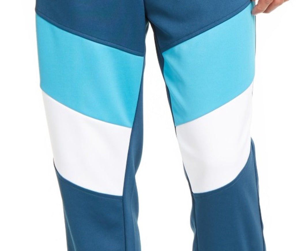 Ideology Men's Colorblocked Track Pants Aqua Size XX Large
