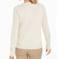 Charter Club Women's Zigzag-Print Cardigan White Size Large