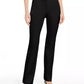 Alfani Women's Belted Wide Waistband Trouser Pants Black Size 6 Petite