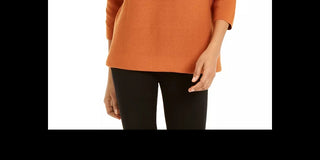 Alfani Women's Cotton Pointelle Poncho Sweater Black Size Large