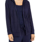 Style & Co Women's French Terry Hoodie Navy Size X-Small