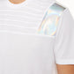 INC International Concepts Men's Pintucked Moto T-Shirt With Metallic Faux Leather Piecing White Size 3X