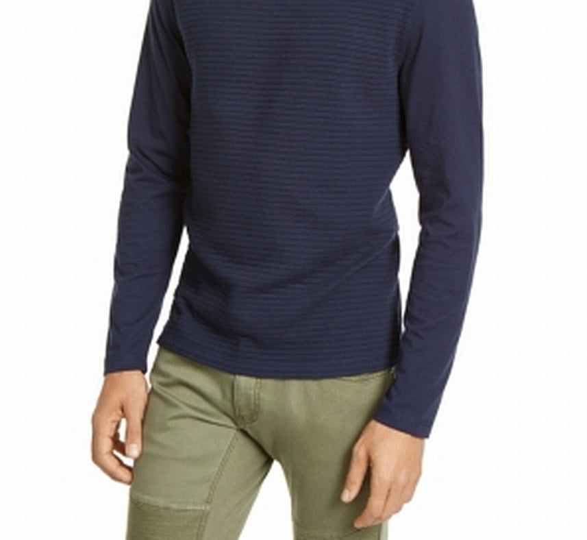 INC International Concepts Men's Ottoman T-Shirt Navy Size XX-Large