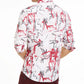 INC International Concepts Men's Graffiti Heart Printed Shirt White Size Medium