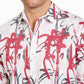 INC International Concepts Men's Graffiti Heart Printed Shirt White Size Medium