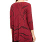 Alfani Women's Petite Printed Swing Top Red Size Petite SM
