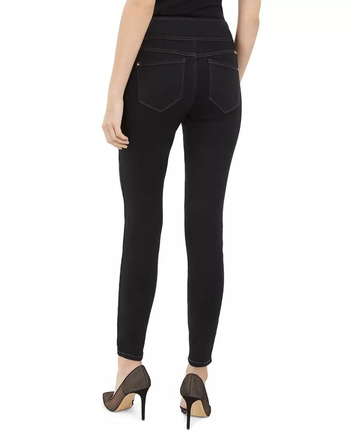 INC International Concepts Women's Pull-On Denim Jeggings Black Size 2
