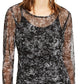 INC International Concepts Women's Ruched Tie-Hem Top Black Size Small