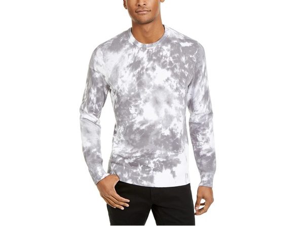 INC International Concepts Men's Gnover Tie Dye Sweater White Size XX-Large