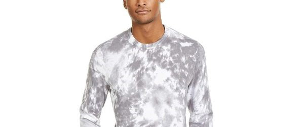 INC International Concepts Men's Gnover Tie Dye Sweater White Size XX-Large