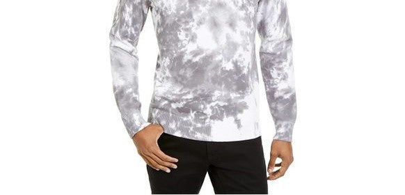 INC International Concepts Men's Gnover Tie Dye Sweater White Size XX-Large