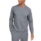 Alfani Men's Classic Fit Stretch Stripe Knit Sweatshirt Gray Size Large