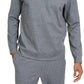 Alfani Men's Classic Fit Stretch Stripe Knit Sweatshirt Gray Size XX-Large