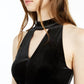 Bar III Women's Sleeveless Keyhole Velvet Sheath Dress Black Size XX-Large