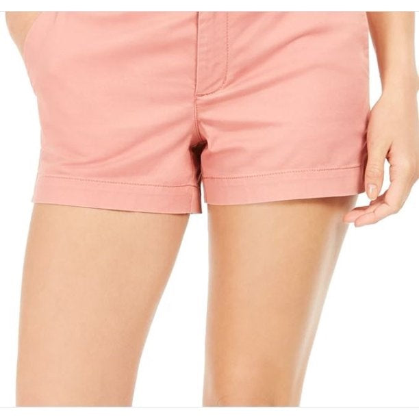 Style & Co Women's Chino Shorts Orange Size 8