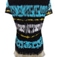 INC International Concepts Women's Double Layer V Neck Top Navy Size Small