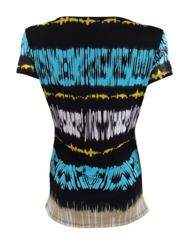 INC International Concepts Women's Double Layer V Neck Top Navy Size Small