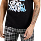 INC International Concepts Men's City Graffiti Graphic T-Shirt Black Size Medium
