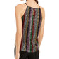 INC International Concepts Women's Sequinned Striped Top Black Size Small