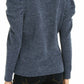 INC International Concepts Women's Puff-Sleeve Sweater Blue Size Small