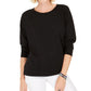 Style & Co Women's Speckled Sweatshirt Black Size Small