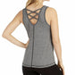 Ideology Women's Strappy Back Tank Top Black Size Medium