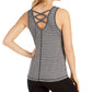 Ideology Women's Strappy Back Tank Top Black Size X-Small