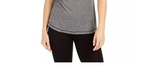 Ideology Women's Strappy Back Tank Top Black Size X-Small