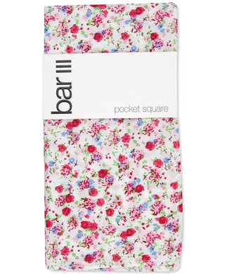 Bar III Men's Bourke Floral Pocket Square Pink Size Regular